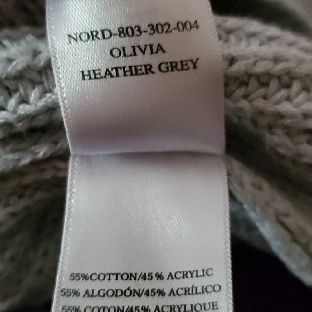 Rails Gray Lace Up Sweater Size S - Picture 12 of 12